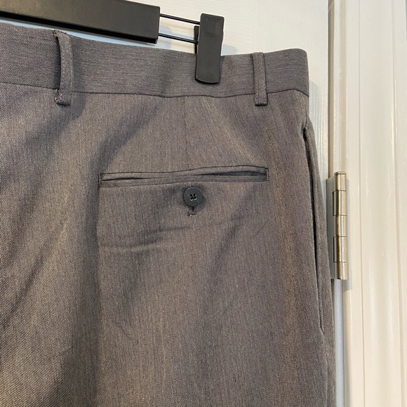 Marc Ecko Well Hung Gray Silver Straight Leg Formal Suit Dress Pants Size 40x31 - Picture 10 of 15